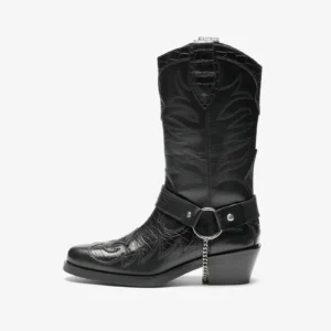 unisex botines vaqueros / biker negro (copy)